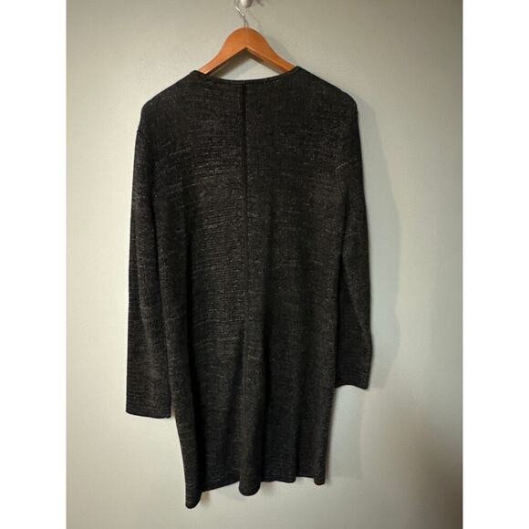 Talbots Black Zip Front Cardigan Sweater Jacket Women’s XL Long Sleeve - Picture 3 of 6